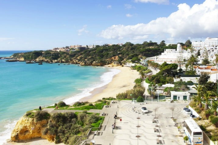 Vue sur la plage Gran Muthu Clube Praia da Oura