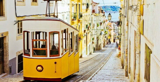 Tramway jaune de Lisbonne